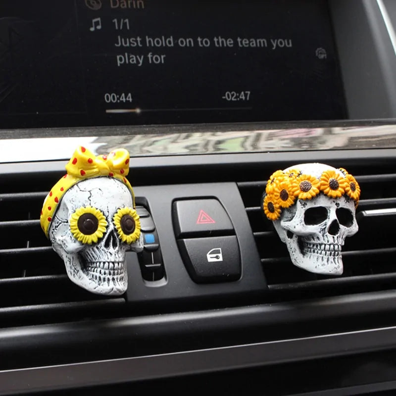 Ambientador de Coche en Forma de Calavera